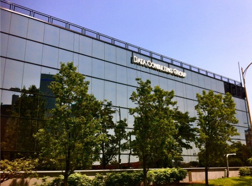 The DCG Corporate Headquarters Building, west face